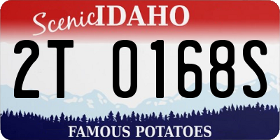 ID license plate 2T0168S