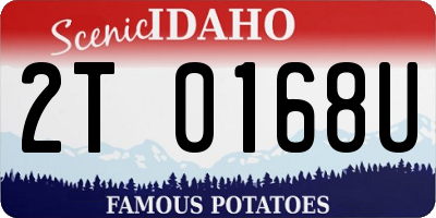 ID license plate 2T0168U