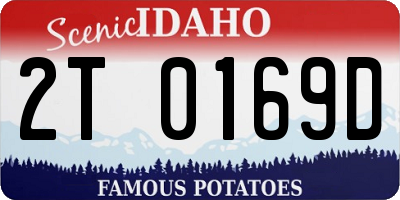 ID license plate 2T0169D