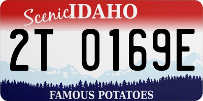 ID license plate 2T0169E