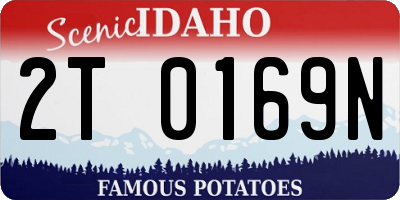ID license plate 2T0169N