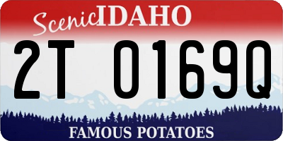 ID license plate 2T0169Q