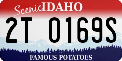 ID license plate 2T0169S