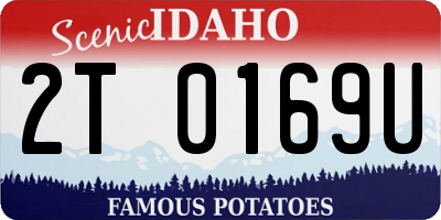 ID license plate 2T0169U