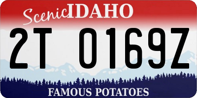 ID license plate 2T0169Z