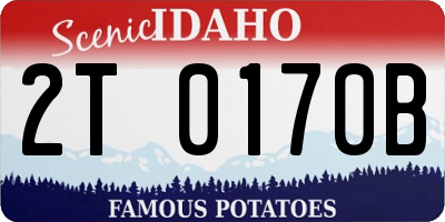 ID license plate 2T0170B