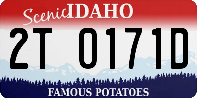 ID license plate 2T0171D