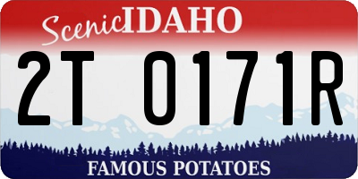 ID license plate 2T0171R