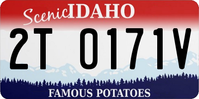 ID license plate 2T0171V