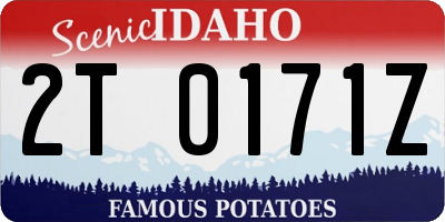ID license plate 2T0171Z