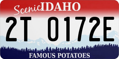ID license plate 2T0172E