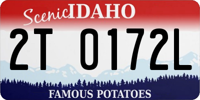 ID license plate 2T0172L