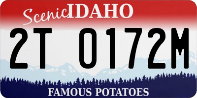 ID license plate 2T0172M