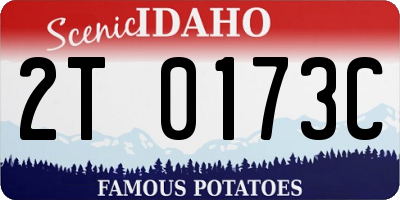 ID license plate 2T0173C
