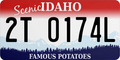 ID license plate 2T0174L