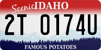 ID license plate 2T0174U