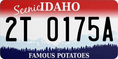 ID license plate 2T0175A