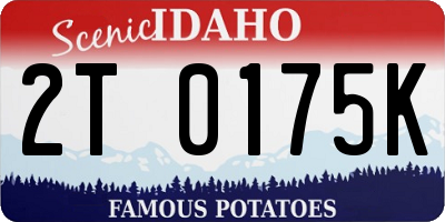 ID license plate 2T0175K