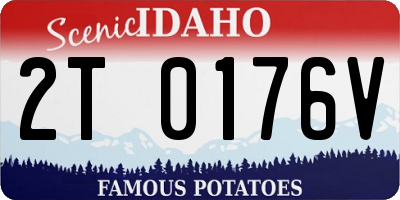 ID license plate 2T0176V