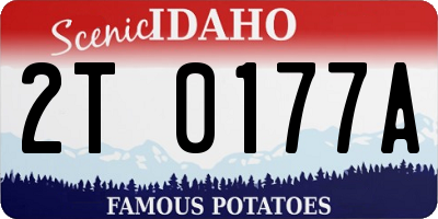 ID license plate 2T0177A