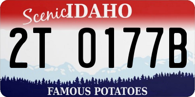 ID license plate 2T0177B