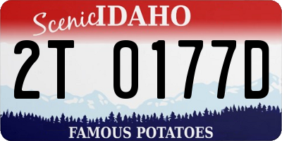 ID license plate 2T0177D