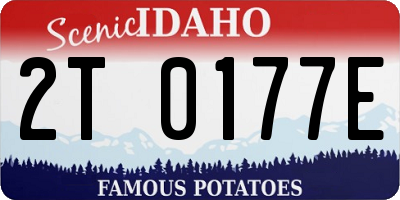 ID license plate 2T0177E