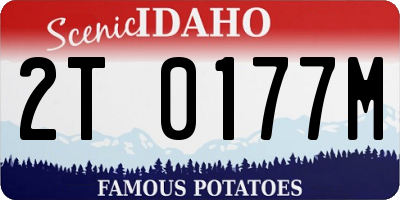 ID license plate 2T0177M