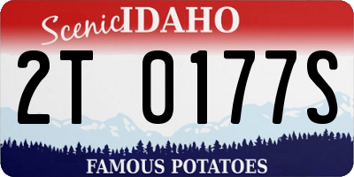 ID license plate 2T0177S