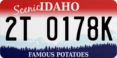 ID license plate 2T0178K