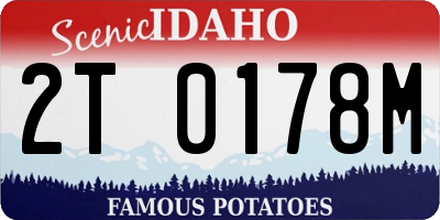 ID license plate 2T0178M