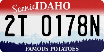 ID license plate 2T0178N