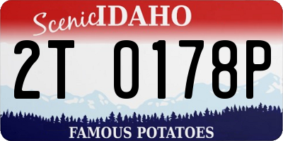 ID license plate 2T0178P