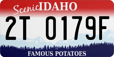 ID license plate 2T0179F