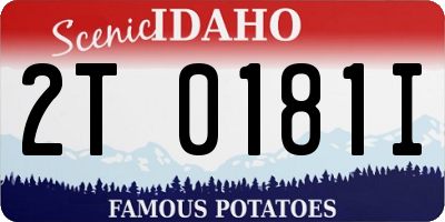 ID license plate 2T0181I