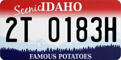 ID license plate 2T0183H