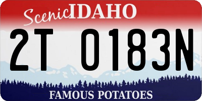 ID license plate 2T0183N