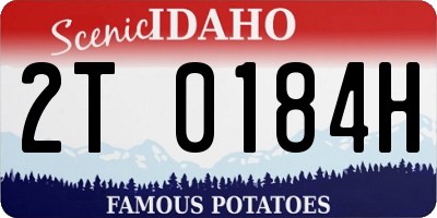 ID license plate 2T0184H
