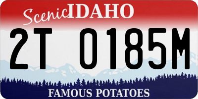 ID license plate 2T0185M