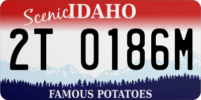ID license plate 2T0186M