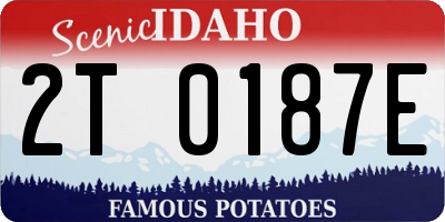ID license plate 2T0187E