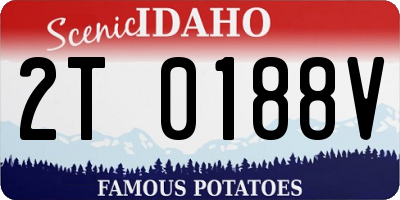 ID license plate 2T0188V