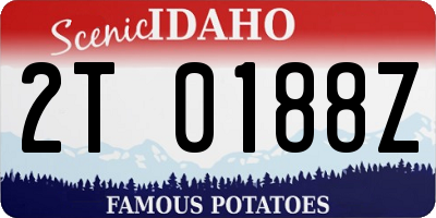 ID license plate 2T0188Z