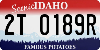ID license plate 2T0189R