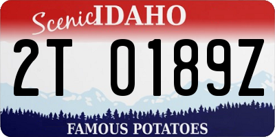 ID license plate 2T0189Z