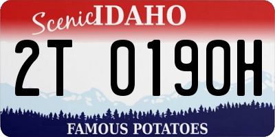 ID license plate 2T0190H