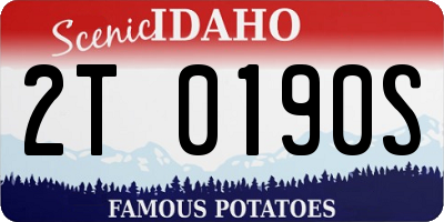 ID license plate 2T0190S