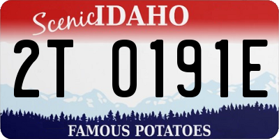 ID license plate 2T0191E