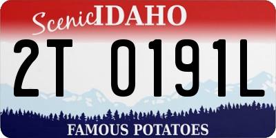 ID license plate 2T0191L