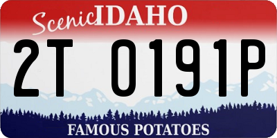 ID license plate 2T0191P
